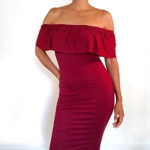 Off the shoulder dress